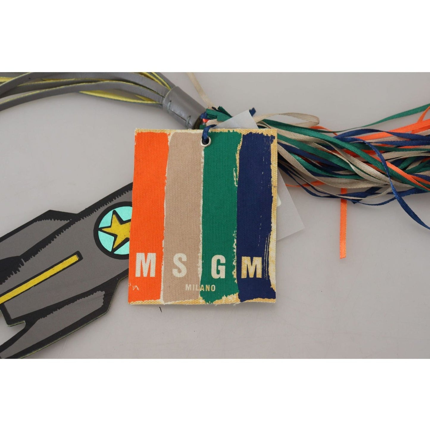 MSGM Chic Multicolor Keychain & Bag Charms multicolor-rocket-ship-silver-tone-metal-keychain