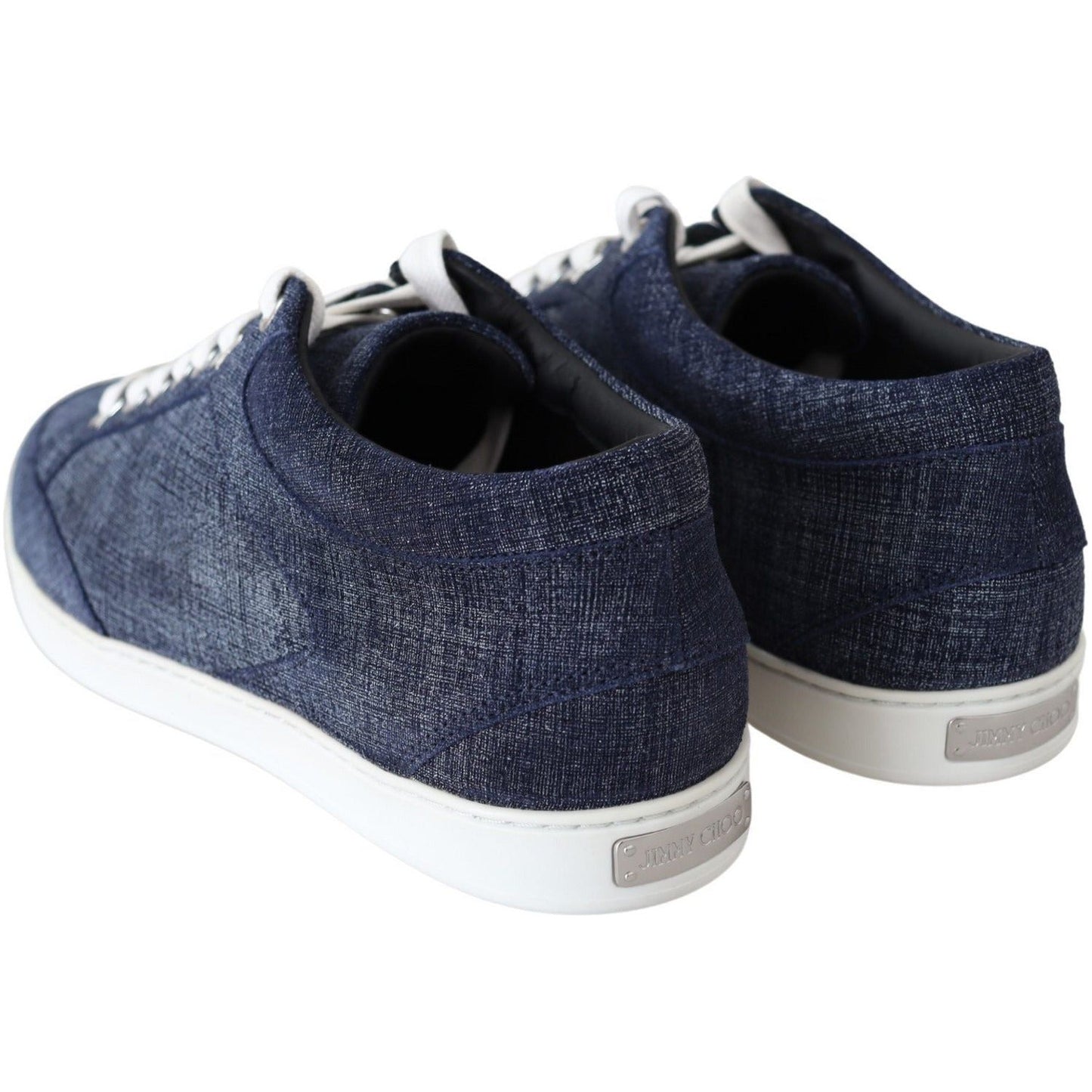 Jimmy Choo Chic Slip-On Blue Denim Suede Sneakers miami-blue-denim-sneakers