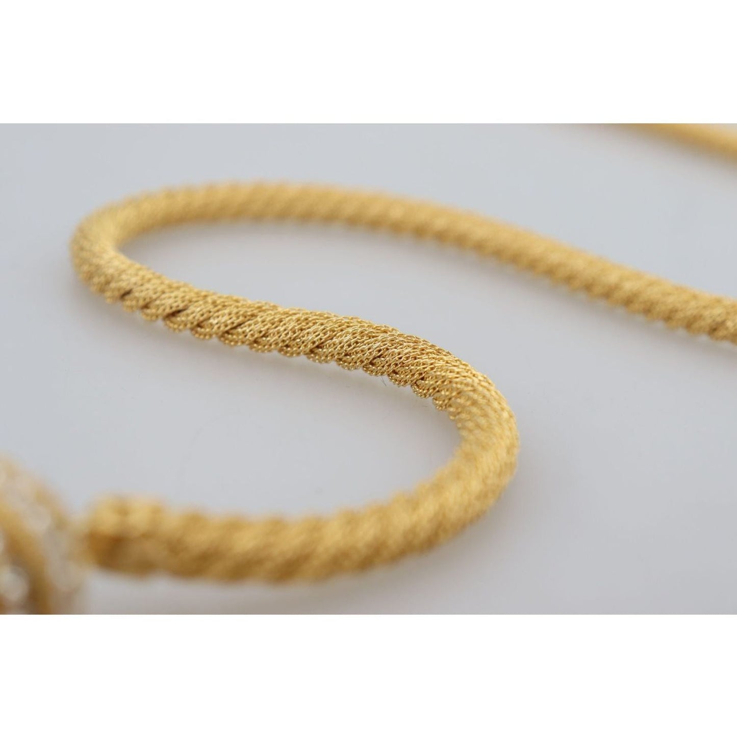 Dolce & Gabbana Elegant Gold Brass Pearl Statement Necklace gold-brass-sicily-crystal-robe-statement-necklace-1