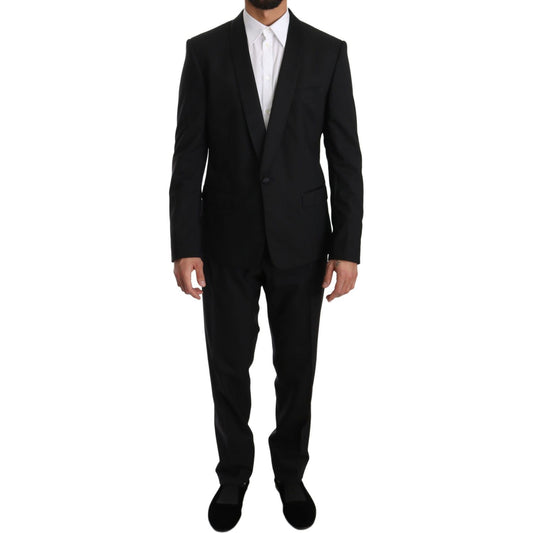 Dolce & GabbanaElegant Black Slim Fit Martini Suit SetMcRichard Designer Brands£869.00