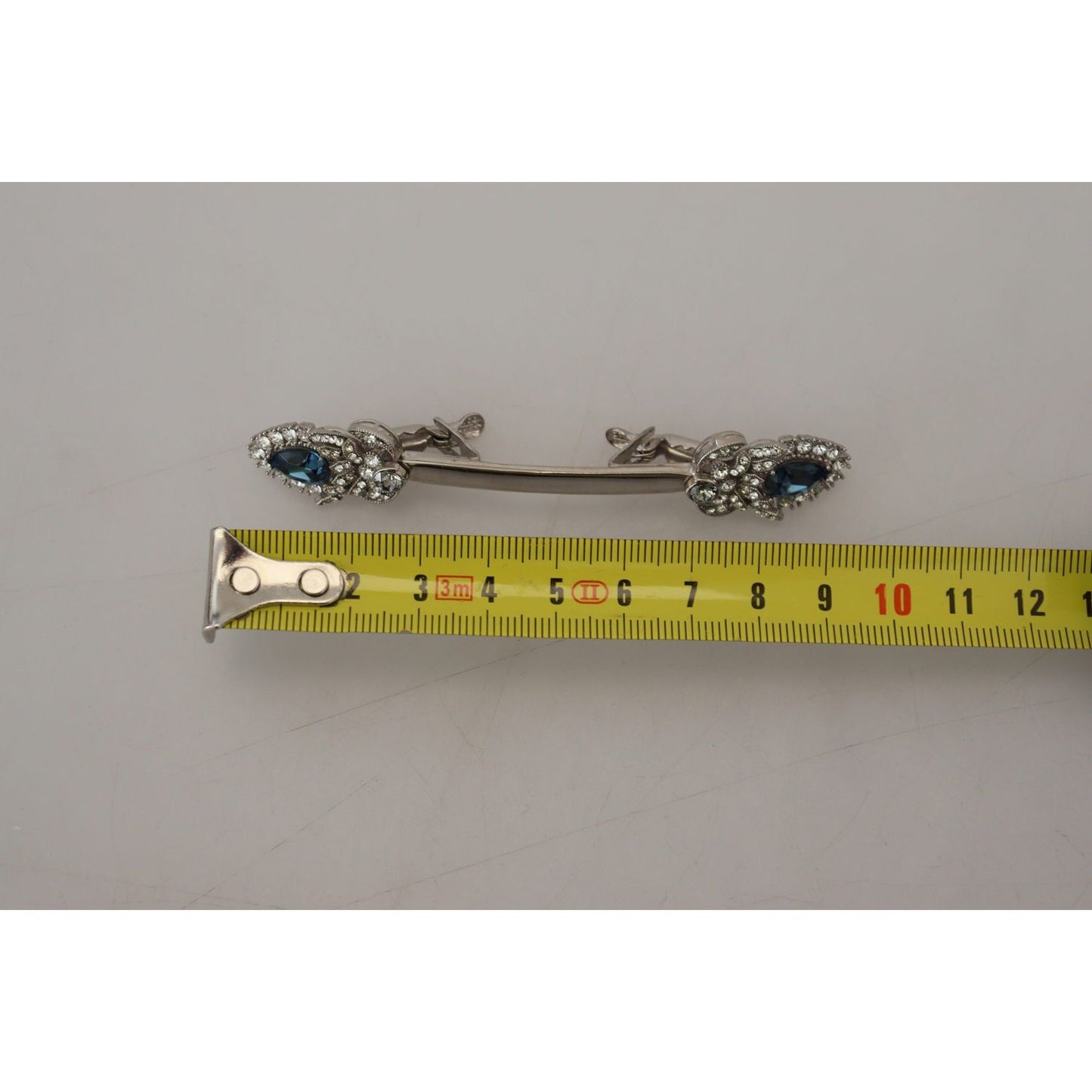 Dolce & Gabbana Elegant Silver Glass Brooch Pin 925-sterling-silver-crystals-pin-collar-brooch-1 IMG_7152-scaled-80b7f2ea-c76.jpg