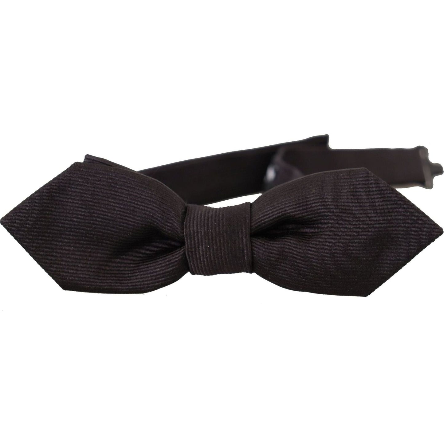 Dolce & Gabbana Elegant Black Silk Bow Tie black-100-silk-adjustable-neck-papillon-tie-18