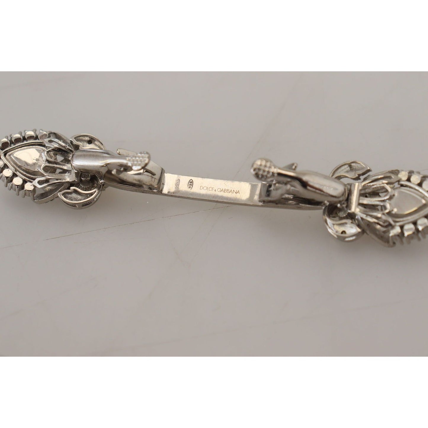 Dolce & Gabbana Elegant Silver Glass Brooch Pin 925-sterling-silver-crystals-pin-collar-brooch-1 IMG_7155-scaled-1d59ee28-3b0.jpg