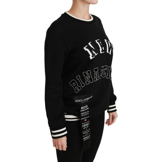 Dolce & GabbanaChic Black Sequined Cotton SweaterMcRichard Designer Brands£739.00