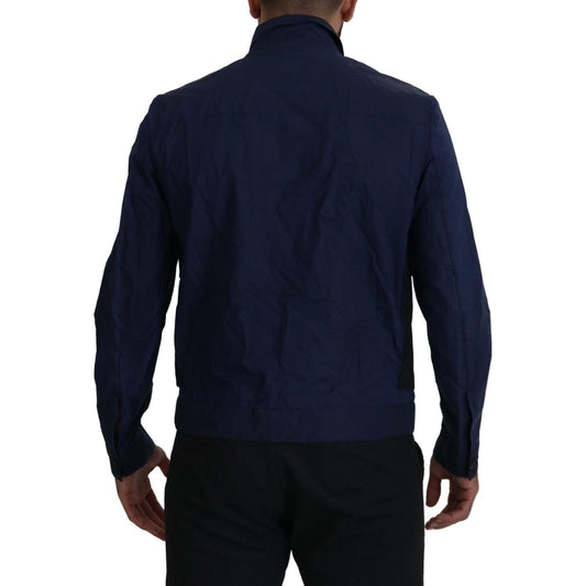 Dsquared² Svelte Dark Blue Cotton Shirt dark-blue-cotton-collared-long-sleeves-casual-shirt IMG_7207-scaled-da323dca-b5d.jpg