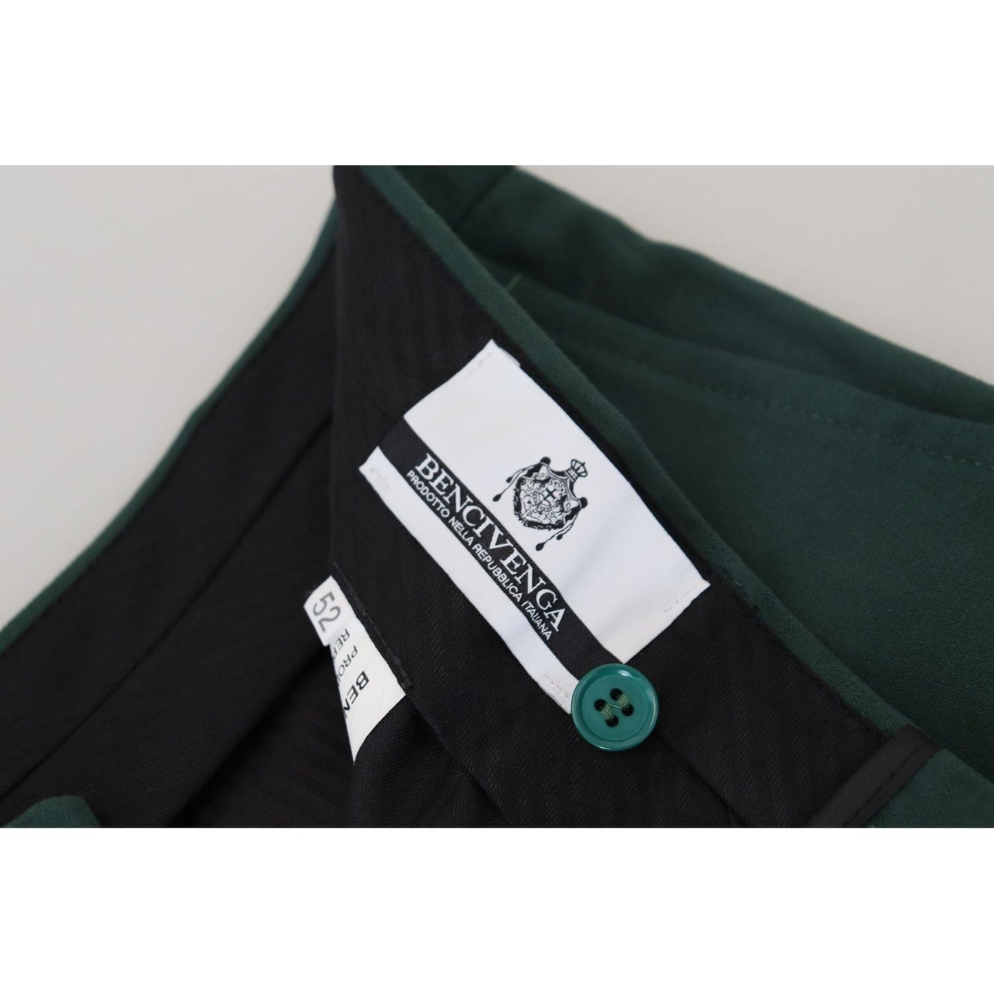 BENCIVENGAElegant Dark Green Chino TrousersMcRichard Designer Brands£119.00