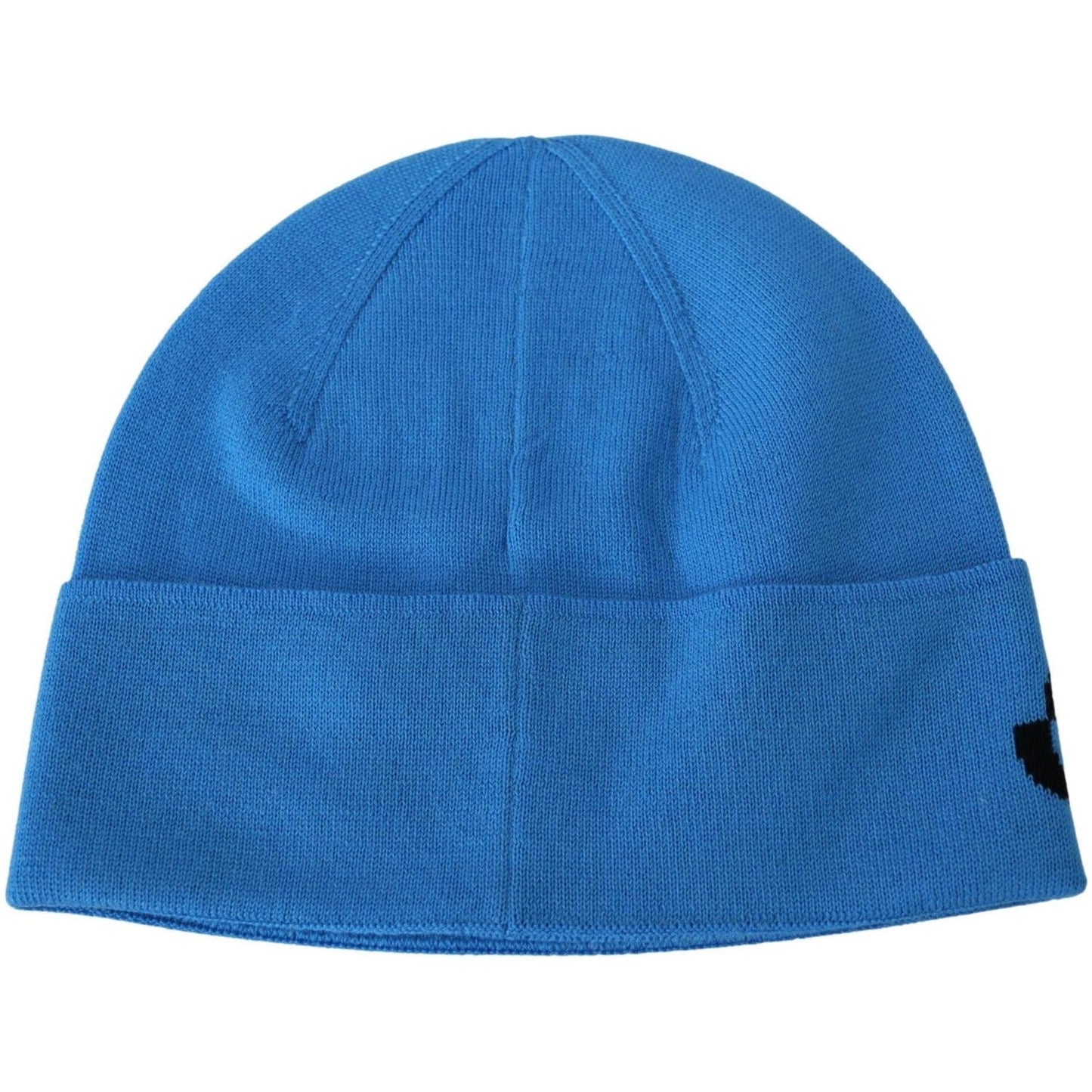 Givenchy Chic Woolen Beanie with Signature Black Logo Beanie Hat blue-wool-unisex-winter-warm-beanie-hat