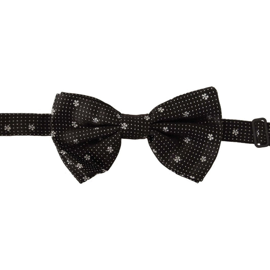 Dolce & GabbanaElegant Black Silk Polka Dot Bow TieMcRichard Designer Brands£129.00