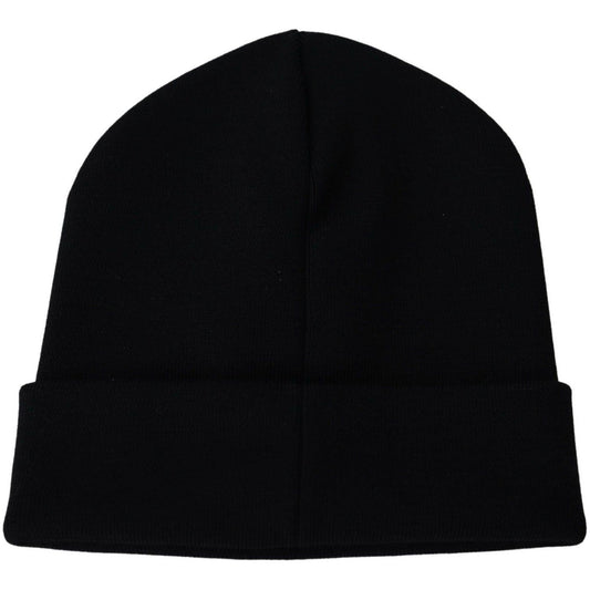 Givenchy Chic Unisex Wool Beanie with Signature Accents Beanie Hat black-wool-unisex-winter-warm-beanie-hat