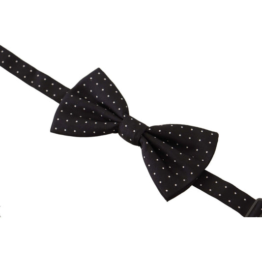 Dolce & GabbanaElegant Black Polka Dot Silk Bow TieMcRichard Designer Brands£129.00