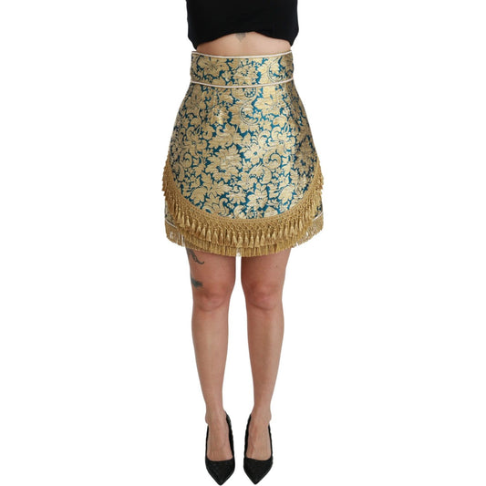 Dolce & GabbanaElevate Your Wardrobe with Our Exquisite Gold SkirtMcRichard Designer Brands£449.00