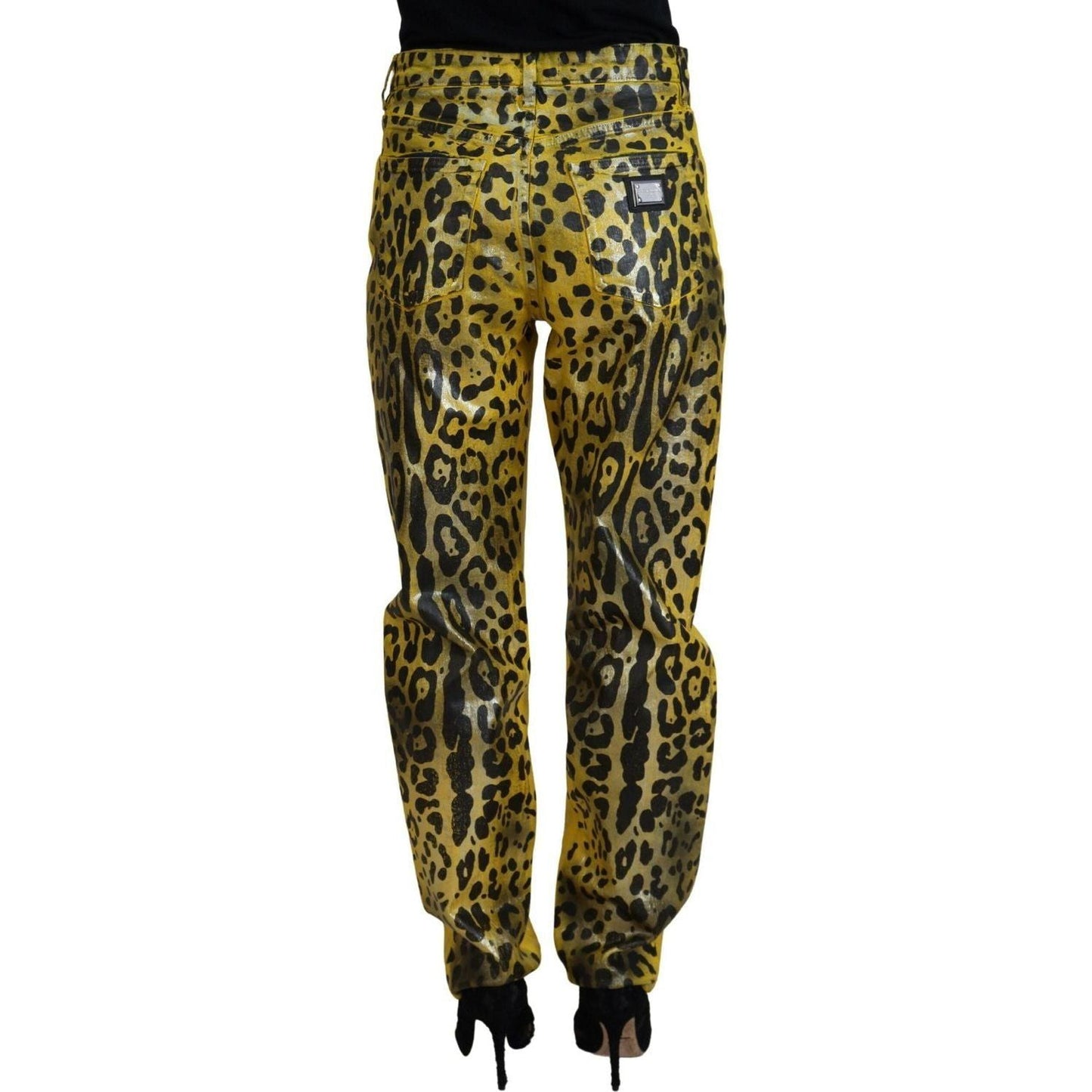 Dolce & Gabbana Chic High Waist Straight Jeans in Vibrant Yellow yellow-leopard-cotton-straight-denim-jeans IMG_7365-scaled-53e00c50-316.jpg