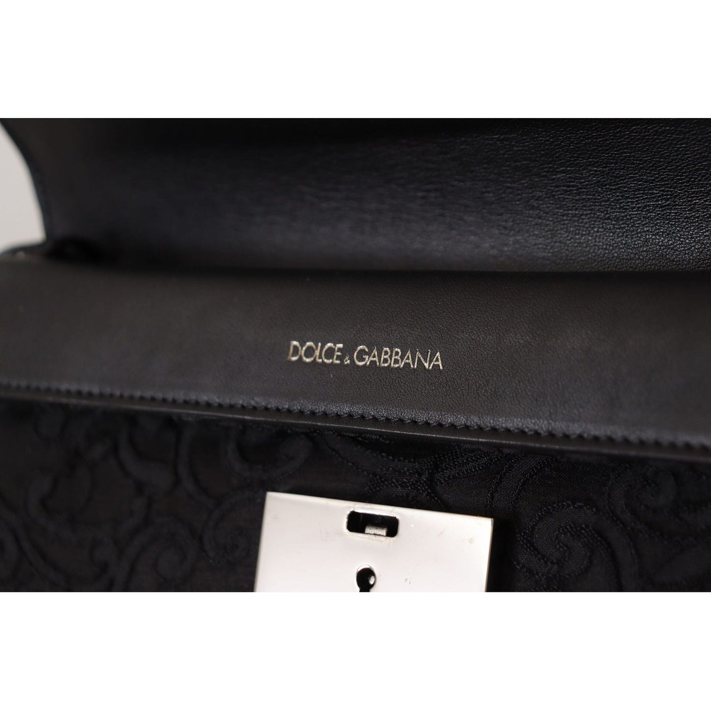 Dolce & GabbanaElegant Black Silver Clutch PortfolioMcRichard Designer Brands£899.00