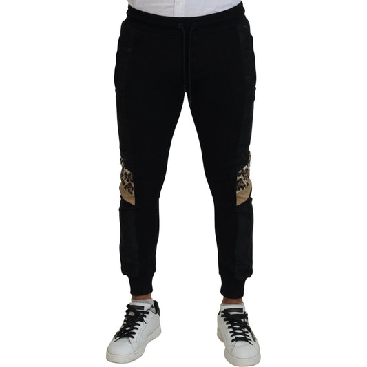 Dolce & Gabbana Elegant Black Jogger Pants for the Modern Man black-polyester-skinny-jogger-men-pants IMG_7418-scaled-9879c7e5-9bb.jpg