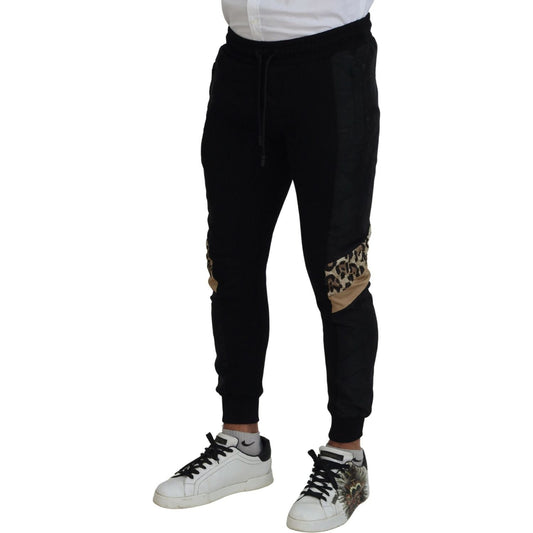 Dolce & Gabbana Elegant Black Jogger Pants for the Modern Man black-polyester-skinny-jogger-men-pants IMG_7419-scaled-5dffef16-69b.jpg
