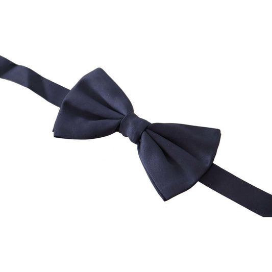 Dolce & Gabbana Elegant Sapphire Silk Bow Tie blue-mens-100-silk-adjustable-neck-papillon-tie IMG_7435-scaled-44d27355-972.jpg