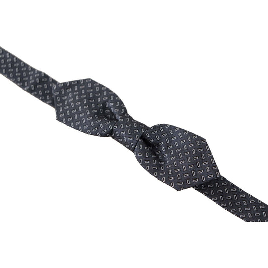 Dolce & Gabbana Elegant Polka Dot Silk Bow Tie blue-gray-polka-dot-100-silk-neck-papillon-tie IMG_7461-scaled-27c87b70-34c.jpg