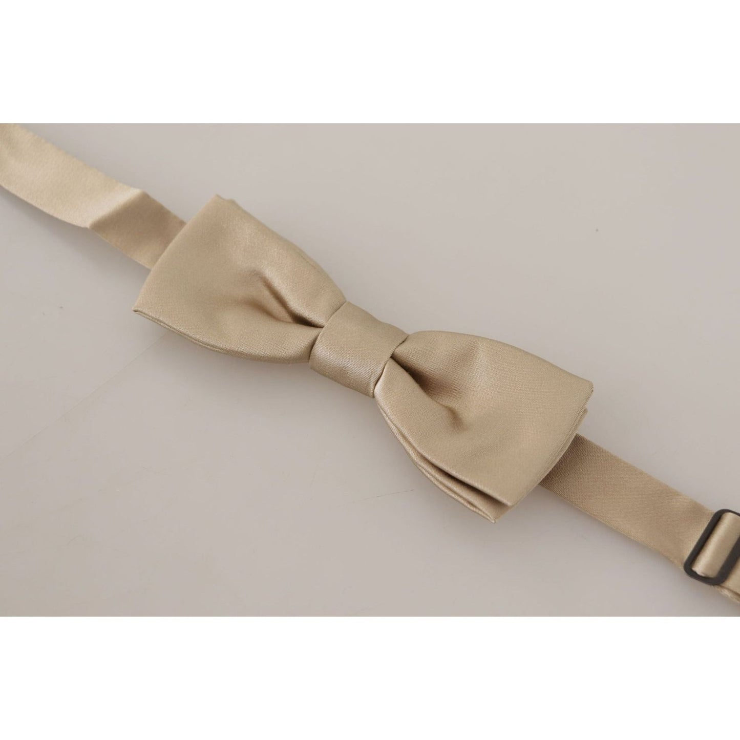 Dolce & Gabbana Dazzling Gold Silk Bow Tie gold-solid-100-silk-adjustable-neck-papillon-tie IMG_7479-scaled-dbcf3832-493.jpg