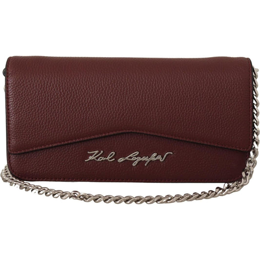 Karl Lagerfeld Wine Leather Evening Clutch Bag wine-leather-evening-clutch-bag