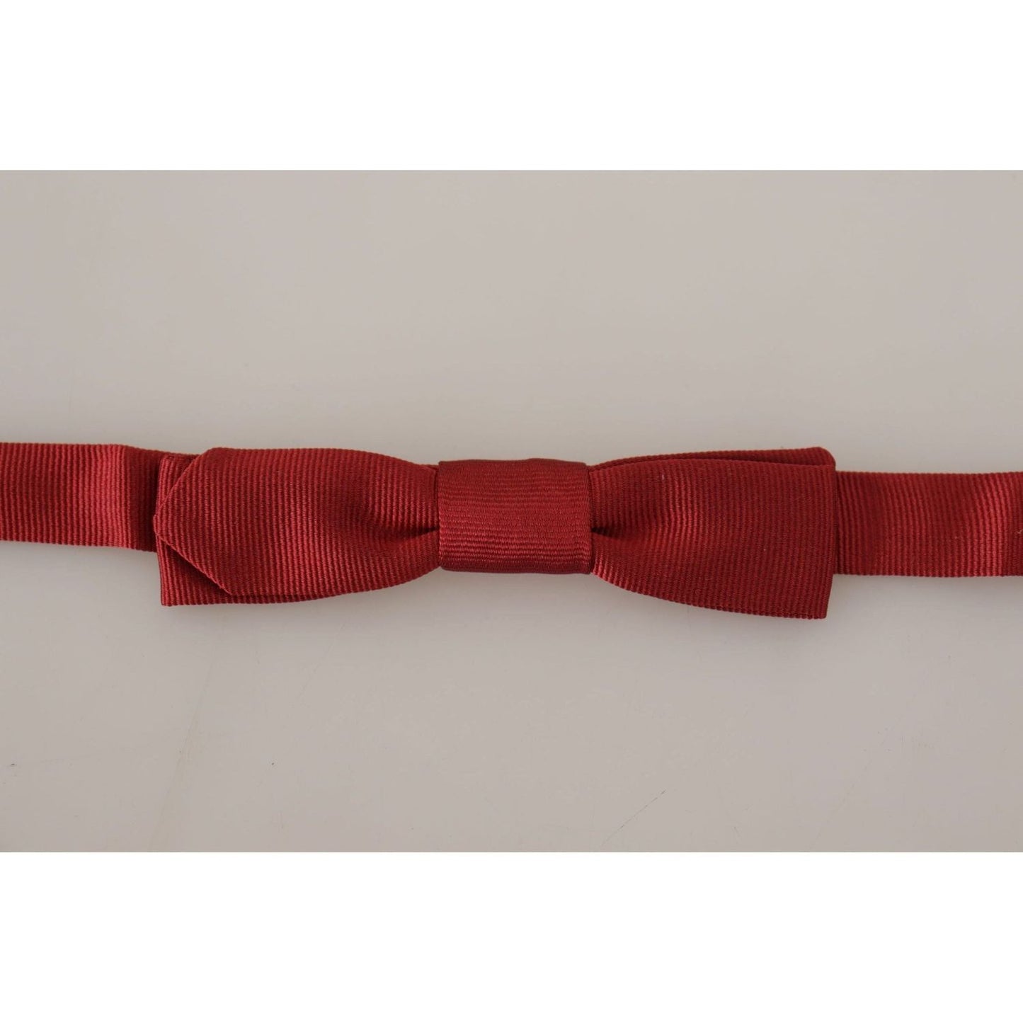 Dolce & Gabbana Elegant Red Silk Bow Tie red-100-silk-slim-adjustable-neck-papillon-bow-tie-4