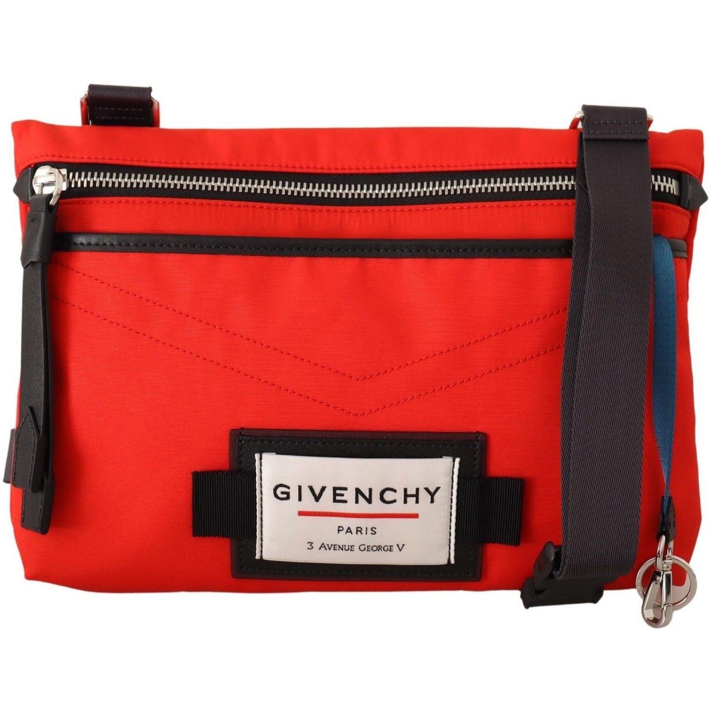 Givenchy Chic Red and Black Downtown Crossbody Bag Crossbody Bag red-polyamide-downtown-flat-crossbody-bag