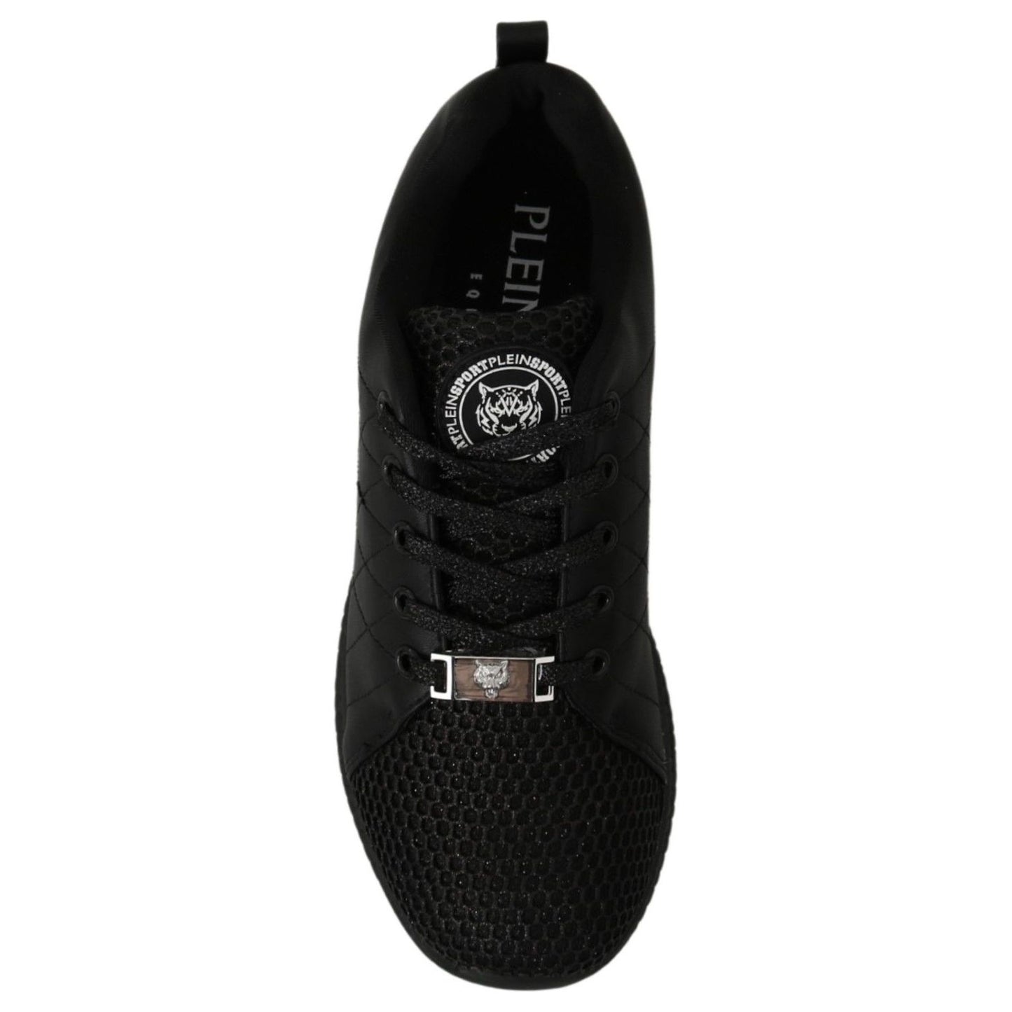 Philipp Plein Elegant Black Gisella Sneakers WOMAN SNEAKERS black-casual-running-sneakers-shoes