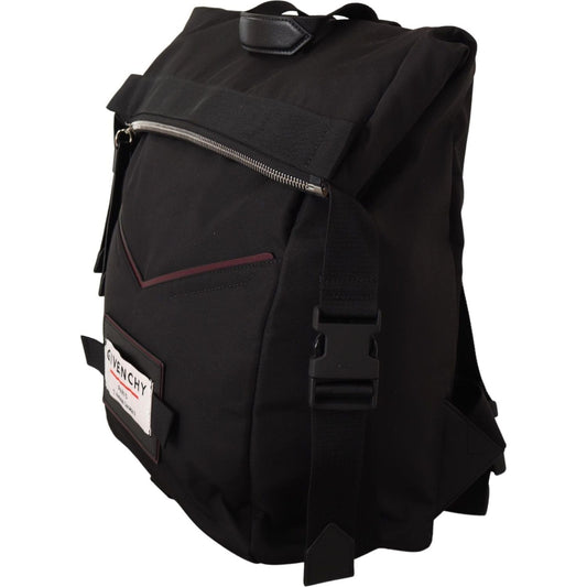 Givenchy Elegant Black Downtown Designer Backpack MAN BACKPACKS black-fabric-downtown-top-zip-backpack