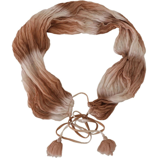 Ermanno Scervino Chic Multicolor Silk Wrap Shawl Scarf multicolor-silk-wrap-shawl-foulard-scarf