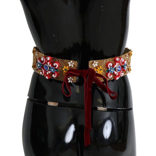 Dolce & Gabbana Gold-Tone Floral Crystal Waist Belt Belt multicolor-embellished-floral-crystal-wide-waist-belt IMG_7746-1a049deb-9e6.jpg