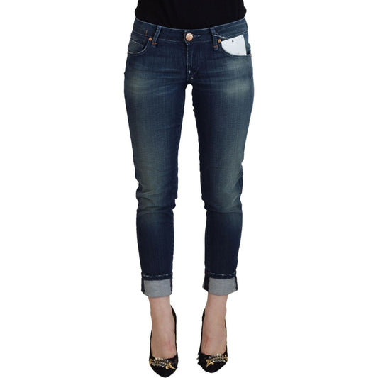 Acht Chic Low Waist Slim Fit Jeans blue-cotton-slim-fit-women-casual-denim-jeans