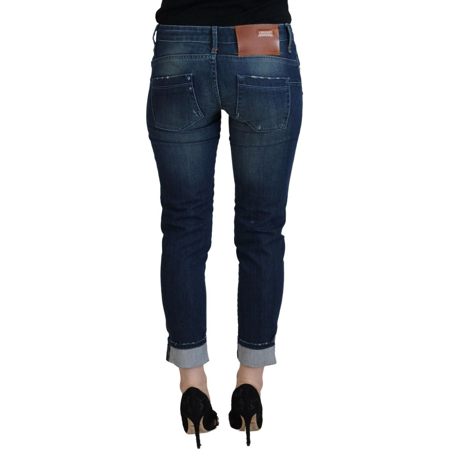 Acht Chic Low Waist Slim Fit Jeans blue-cotton-slim-fit-women-casual-denim-jeans