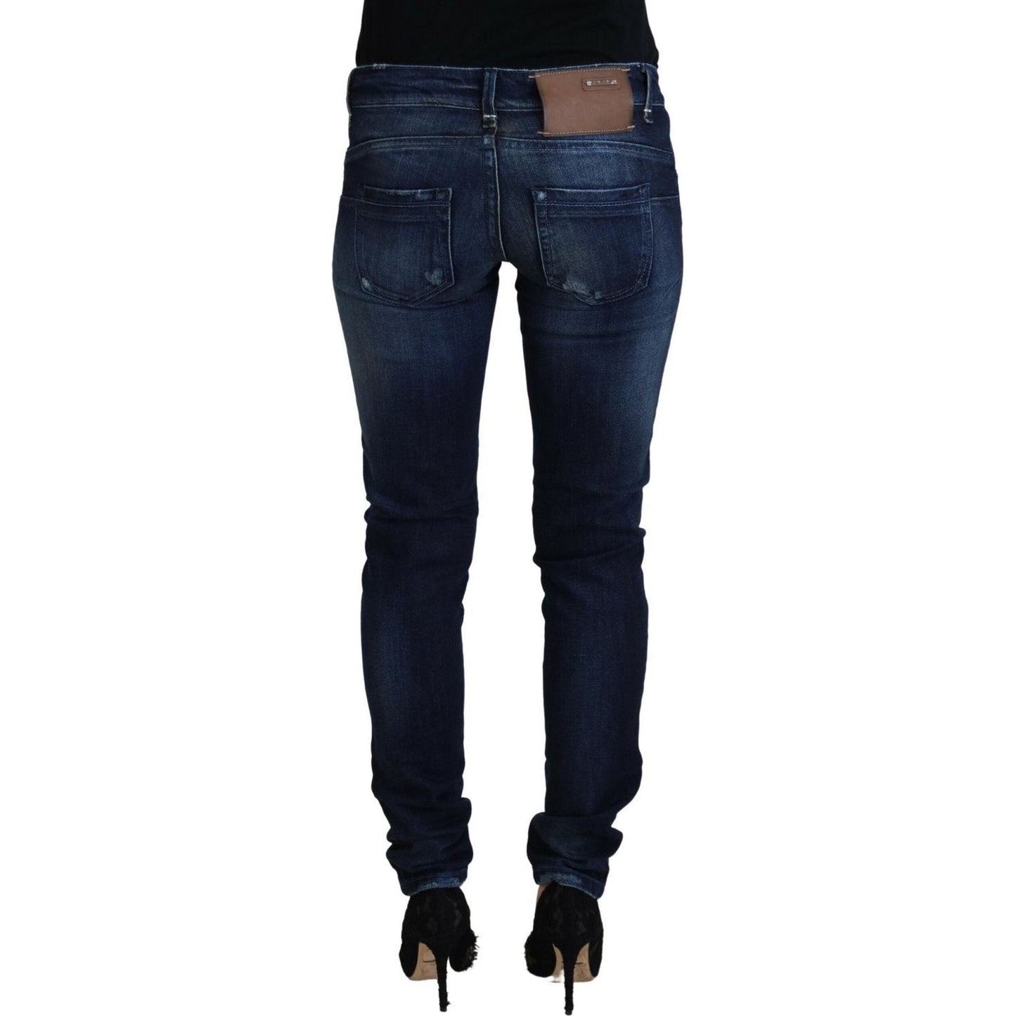 Acht Chic Skinny Low Waist Denim Pants blue-cotton-low-waist-slim-fit-women-casual-denim-jeans-1