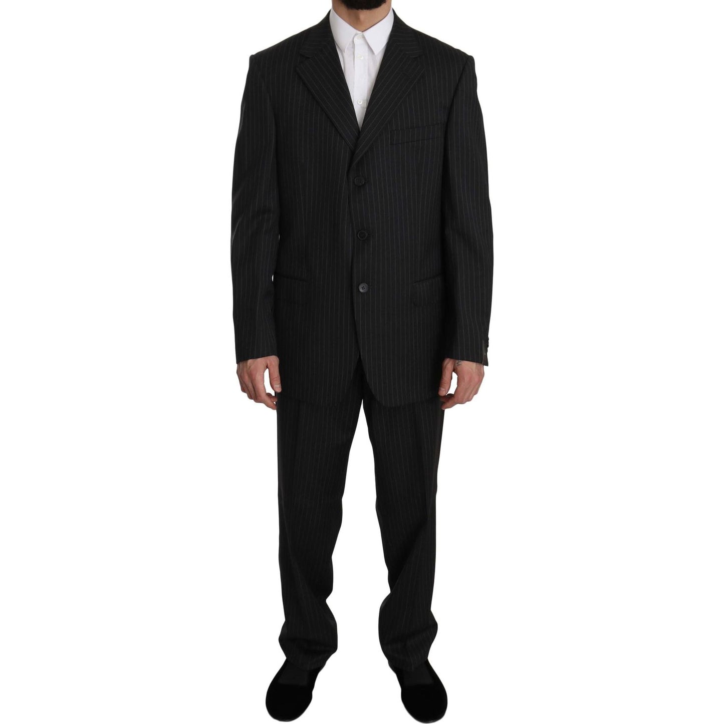 Z ZEGNA Elegant Black Striped Wool Suit Suit black-striped-two-piece-3-button-100-wool-suit IMG_7796-scaled.jpg
