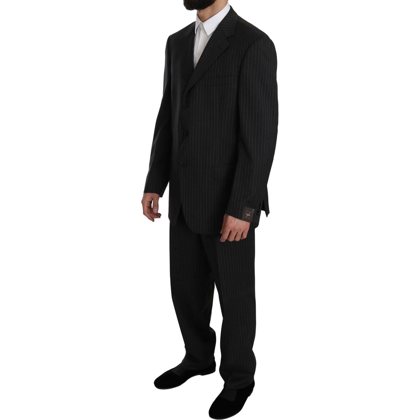 Z ZEGNA Elegant Black Striped Wool Suit Suit black-striped-two-piece-3-button-100-wool-suit IMG_7797-scaled.jpg