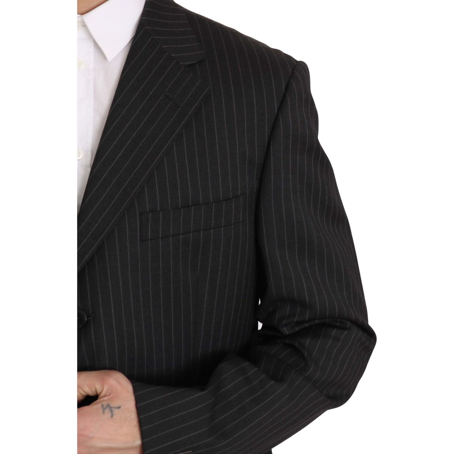 Z ZEGNA Elegant Black Striped Wool Suit Suit black-striped-two-piece-3-button-100-wool-suit IMG_7800-scaled.jpg