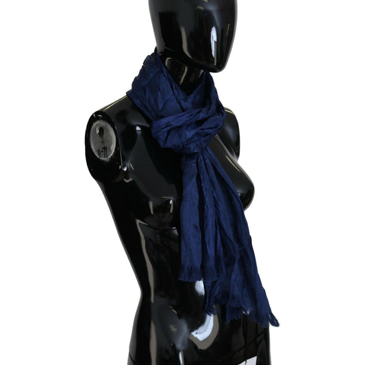 Costume NationalElegant Silk Fringe Scarf in Chic BlueMcRichard Designer Brands£119.00