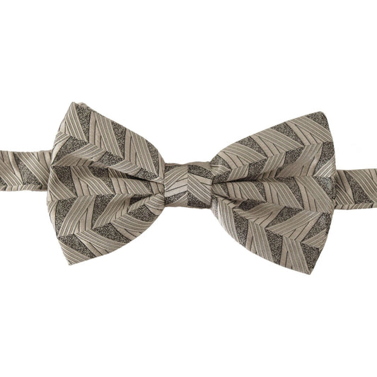 Dolce & GabbanaElegant Silk Grey Bow TieMcRichard Designer Brands£169.00