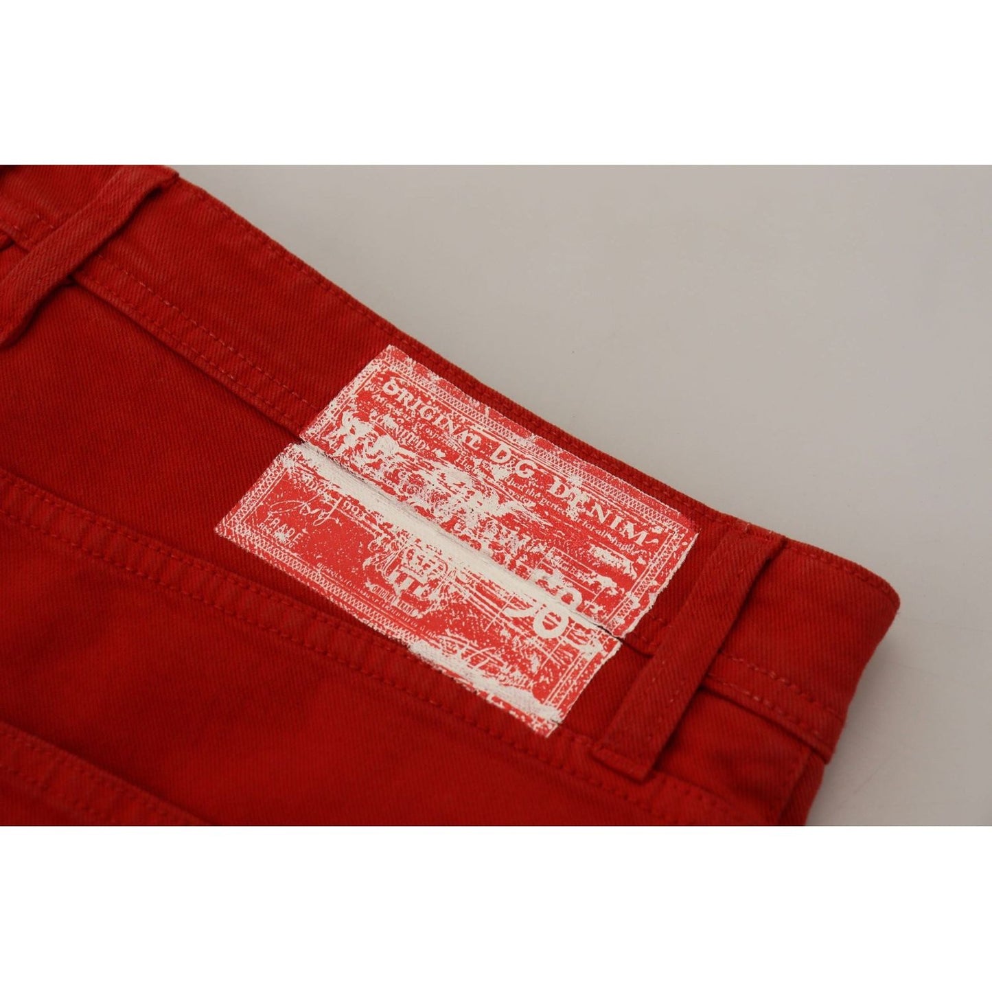 Dolce & Gabbana Chic Red Cotton Denim Pants red-cotton-straight-fit-men-denim-jeans IMG_7862-scaled-f6b4dc19-4ba.jpg