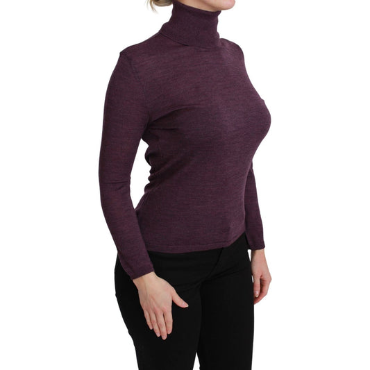 BYBLOS Elegant Turtleneck Wool Sweater in Purple purple-turtleneck-long-sleeve-pullover-top-wool-sweater IMG_7881-scaled-86f75588-567.jpg