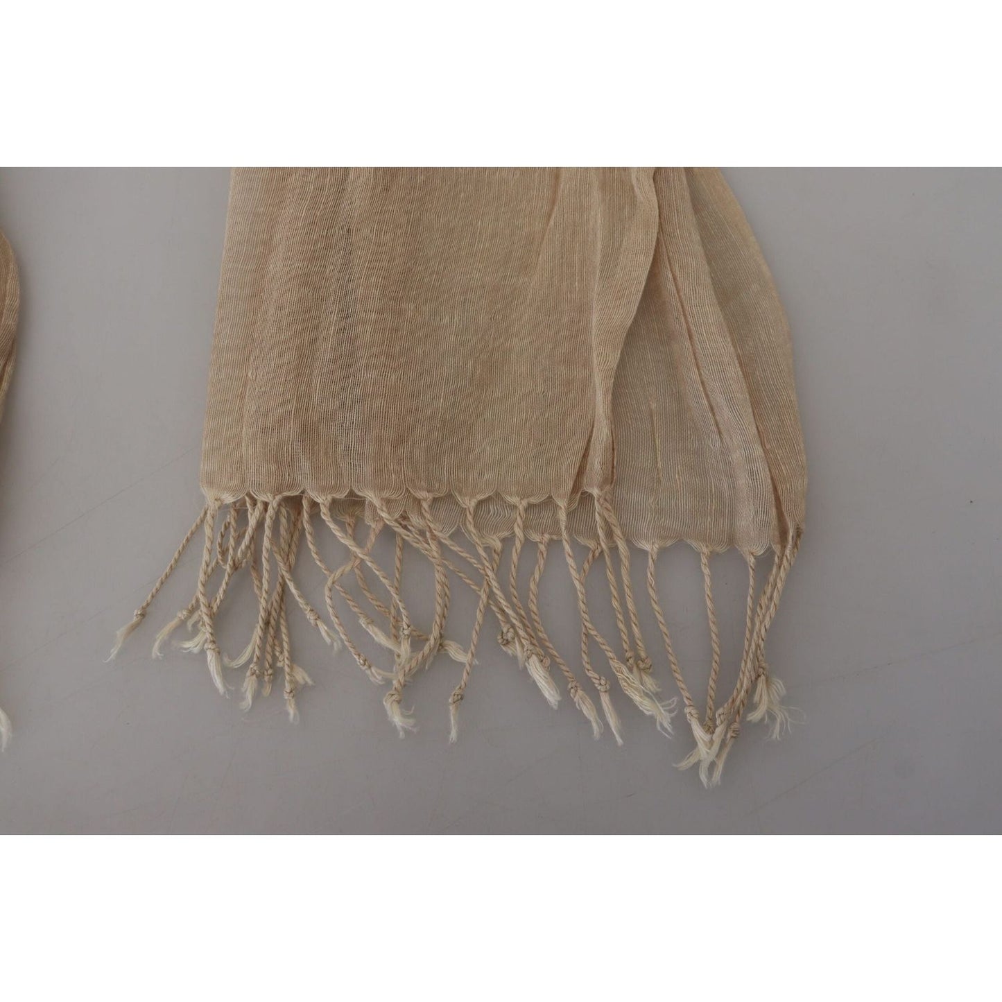 Costume National Beige Cotton Shawl Foulard Fringe Scarf beige-cotton-shawl-foulard-fringe-scarf IMG_7939-1-scaled-277c1186-47b.jpg