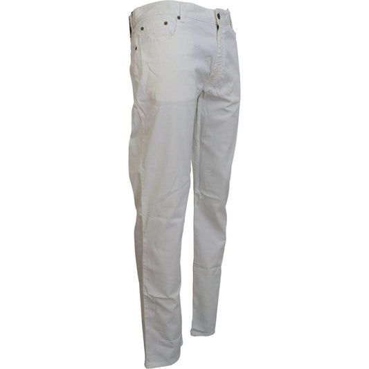 Ralph Lauren Elegant Ivory Straight-Fit Denim Jeans ivory-cotton-straight-fit-men-denim-jeans