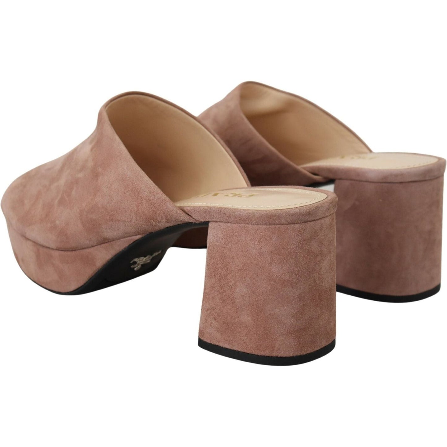Prada Elegant Dark Rose Suede Heels dark-rose-suede-camoscio-sandals-block-heels-shoes