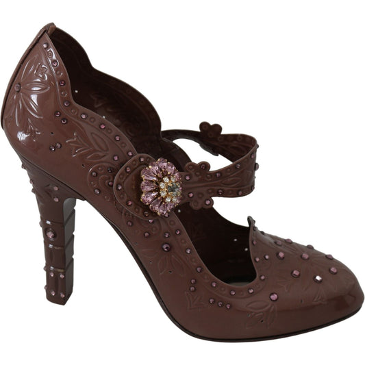 Dolce & Gabbana Enchanting Crystal Cinderella Pumps brown-floral-crystal-cinderella-heels-shoes IMG_8005-94d6ba2e-1ae.jpg