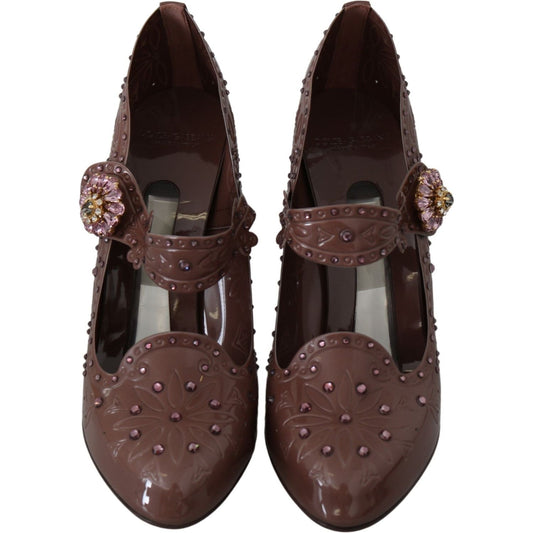 Dolce & Gabbana Enchanting Crystal Cinderella Pumps brown-floral-crystal-cinderella-heels-shoes IMG_8012-144c487b-c4b.jpg