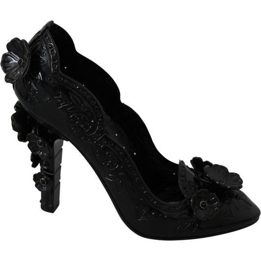 Dolce & Gabbana Enchanting Crystal Cinderella Pumps black-floral-crystal-cinderella-heels-shoes-2 IMG_8016-441f07d7-987.jpg