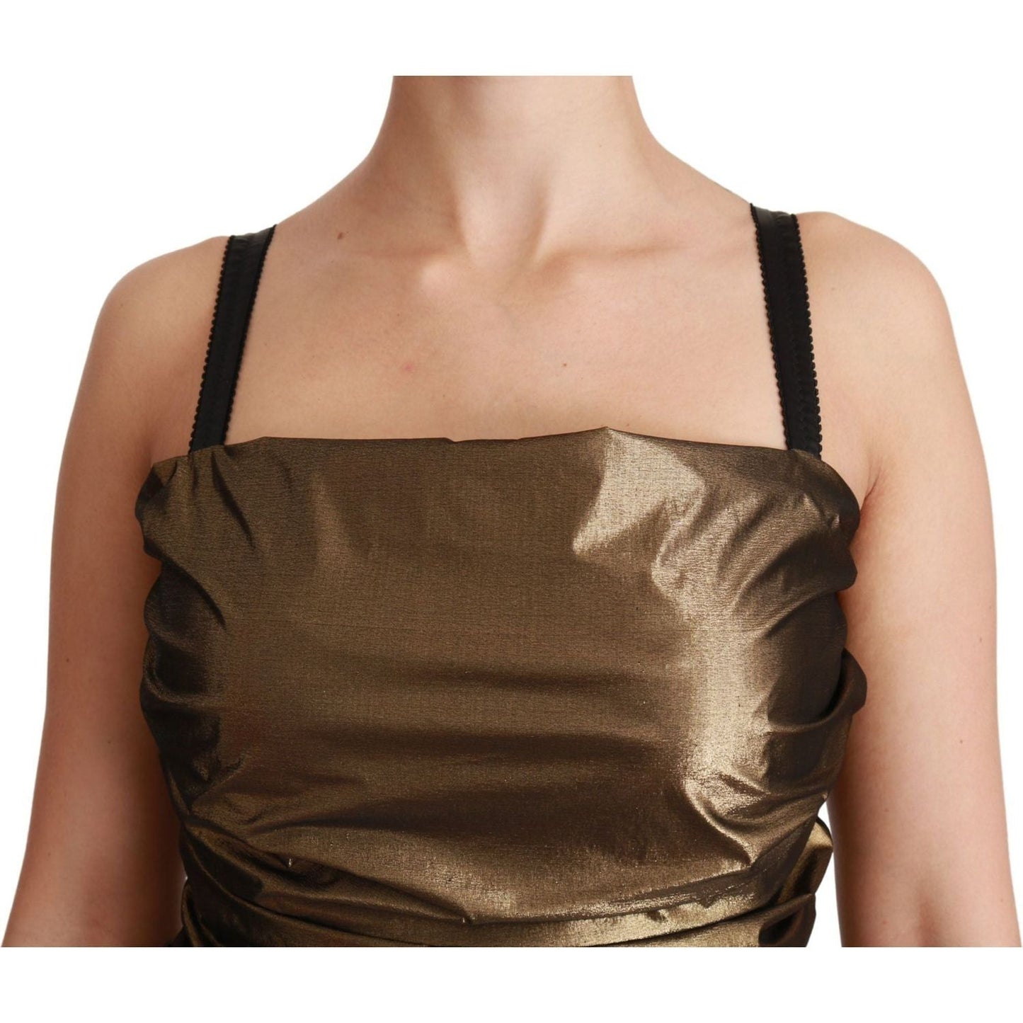 Dolce & Gabbana Bronze Bodycon Sheath Mini Dress nylon-bronze-bodycon-sheath-mini-dress IMG_8019-scaled-6917e919-3ba.jpg