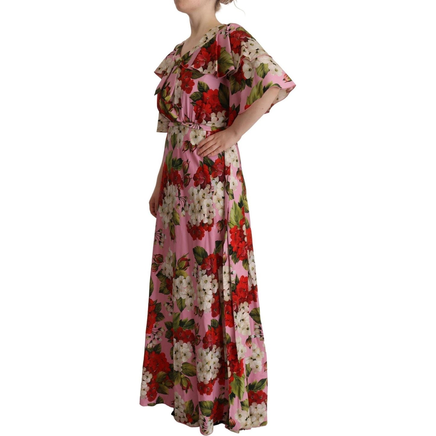 Dolce & Gabbana Enchanting Floral Silk Maxi Dress pink-floral-silk-stretch-gown-maxi-dress IMG_8054-scaled-839c897b-e5e.jpg