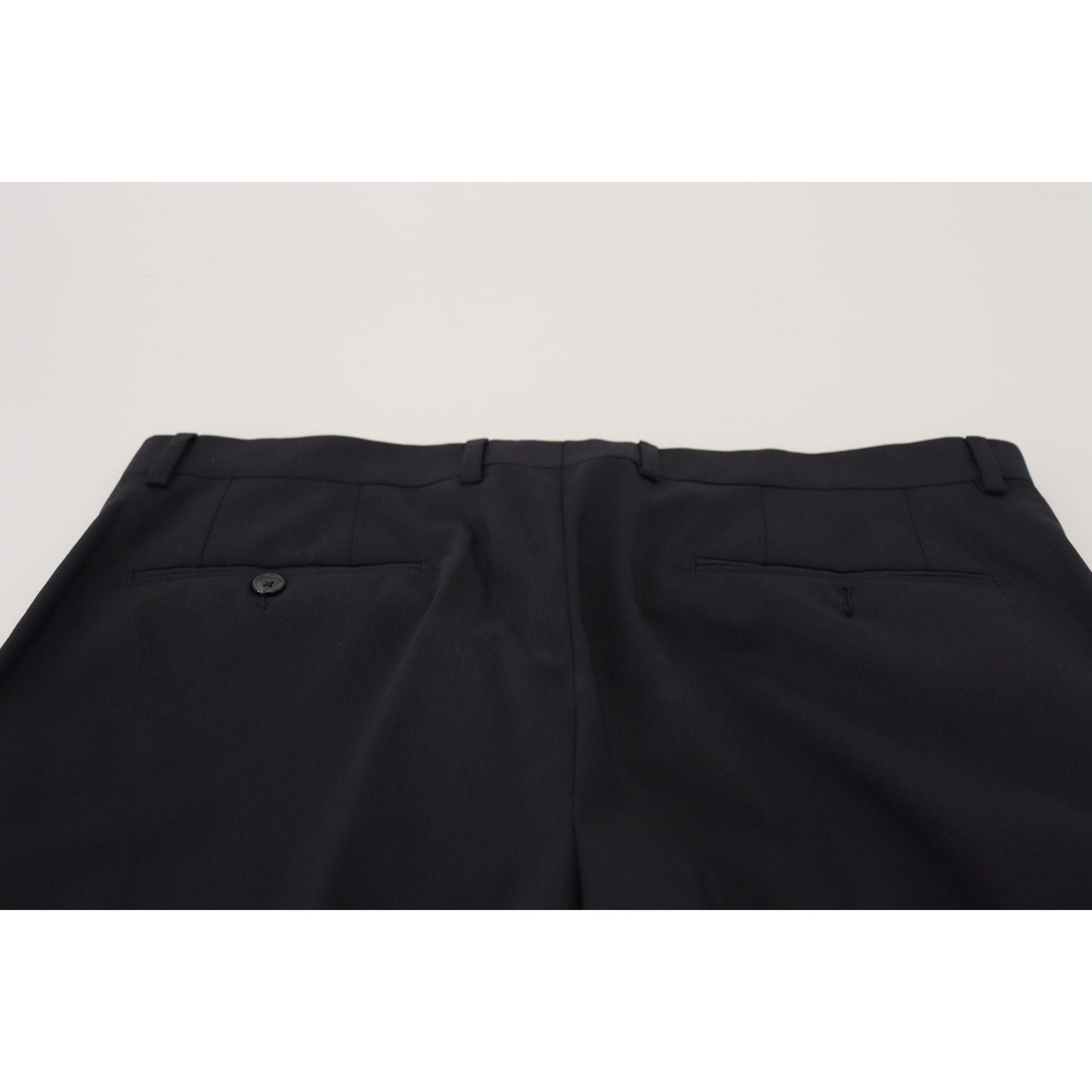 Dolce & Gabbana Elegant Black Wool Blend Trousers black-wool-chino-formal-pants-1
