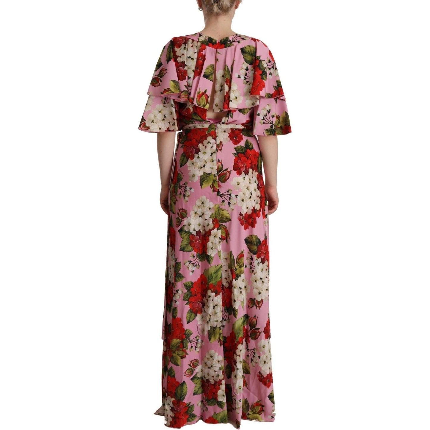 Dolce & Gabbana Enchanting Floral Silk Maxi Dress pink-floral-silk-stretch-gown-maxi-dress IMG_8056-scaled-b549e915-375.jpg