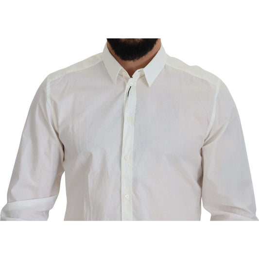 Dolce & Gabbana Elegant Slim Fit Dress Shirt white-cotton-slim-fit-dress-shirt IMG_8071-scaled-131620eb-926.jpg